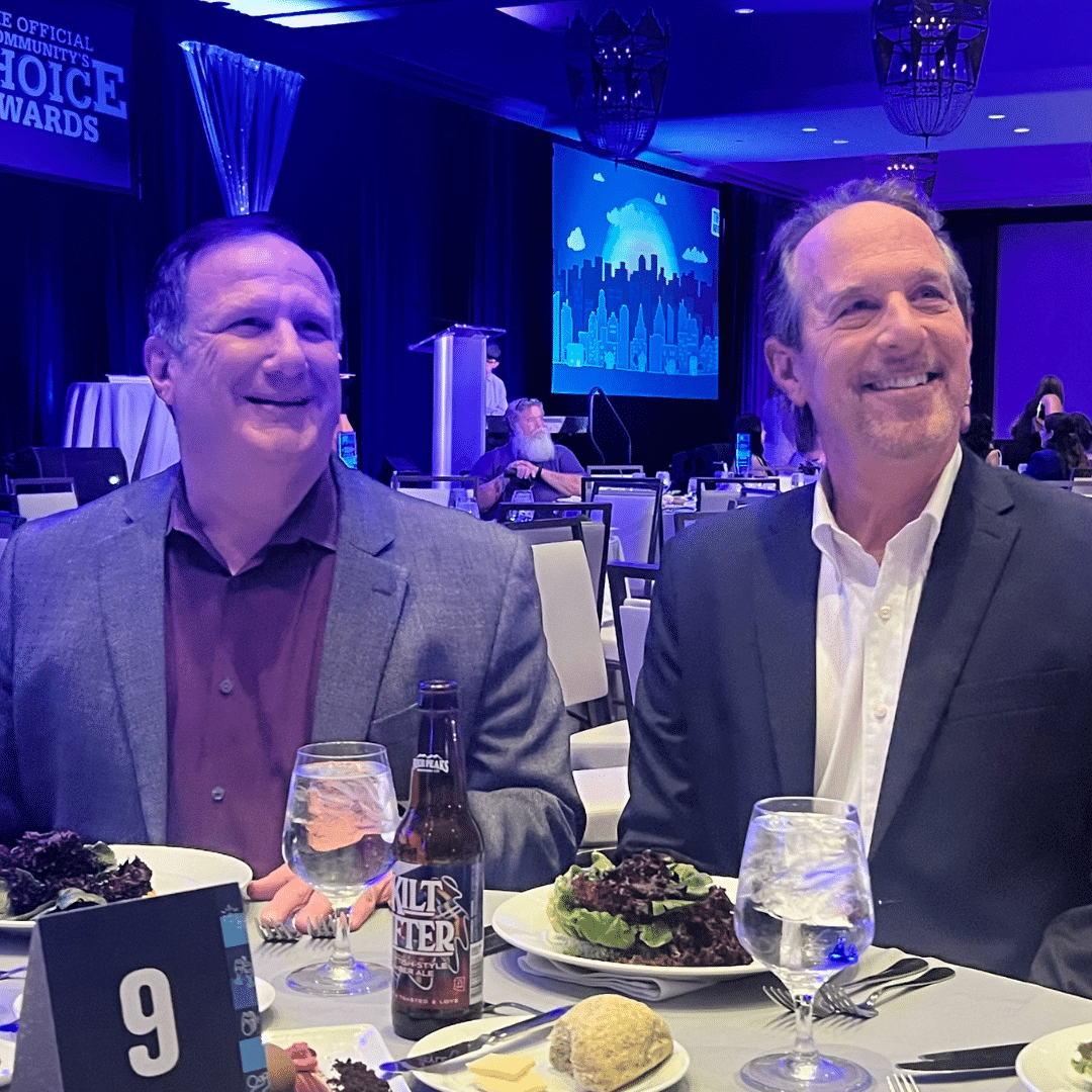 First Impression Ironworks leadership sitting at a table at the Best of the Desert Awards ceremony